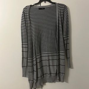 Wish cardigan black and white stripe